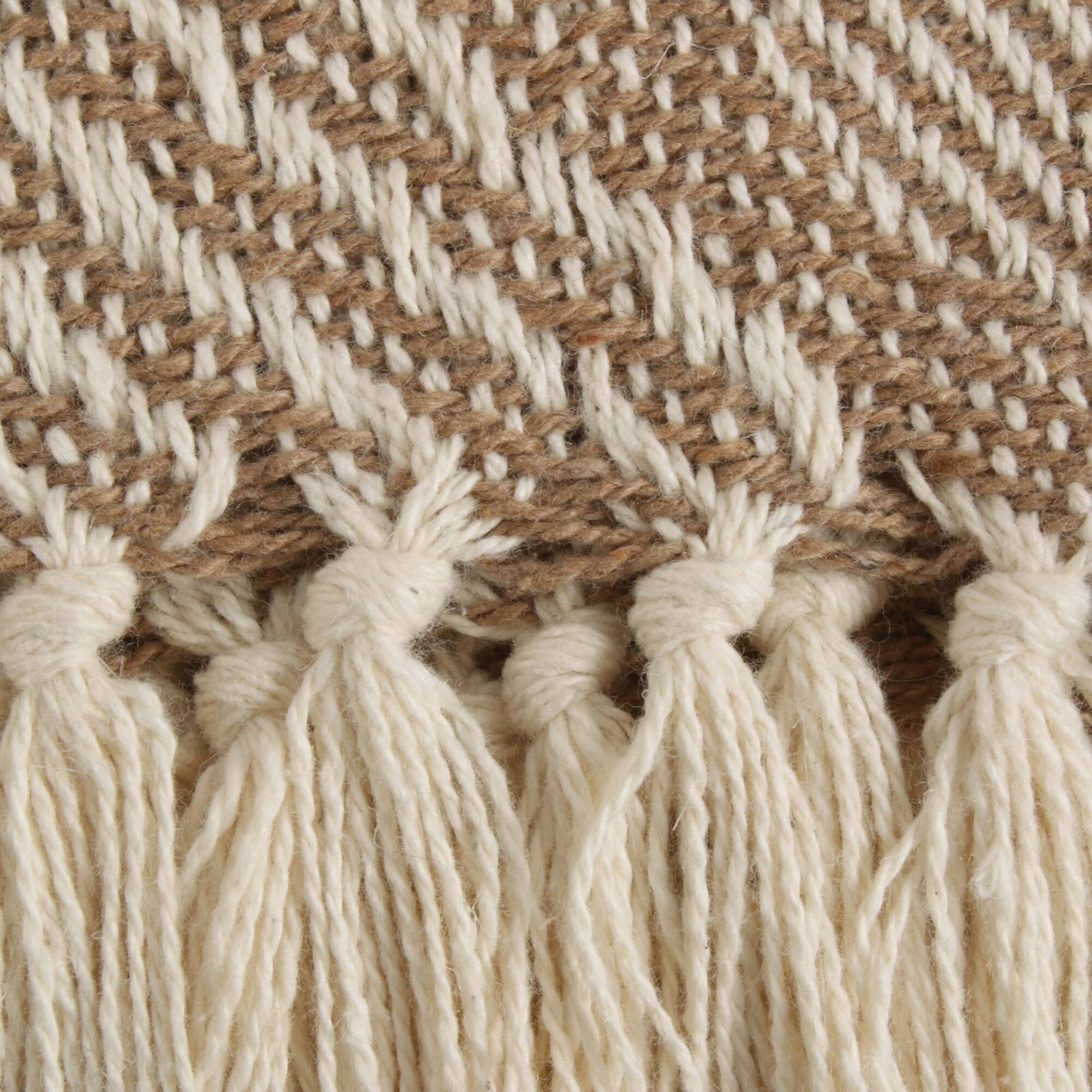 DII® Stone Basket Weave Woven Throw